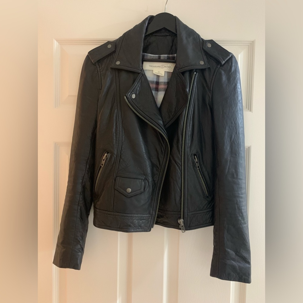 All Saints Biker Leather Jacket